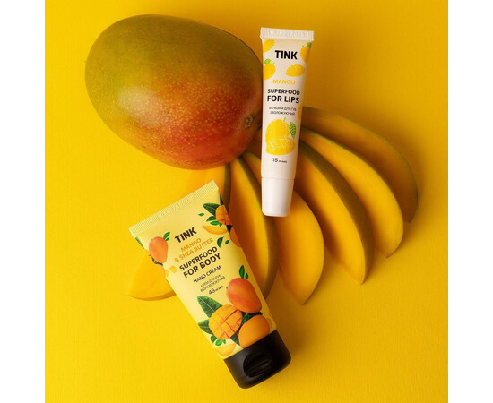 Зображення 2 Подарунковий набір Tink Mango Splash Бальзам для губ 15 мл + Крем для рук 45 мл