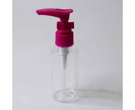 Зображення 5 Дорожній набір ємностей для косметики та парфумерії №2422, 5 предметів, маліновий