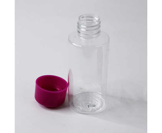 Зображення 6 Дорожній набір ємностей для косметики та парфумерії №2422, 5 предметів, маліновий