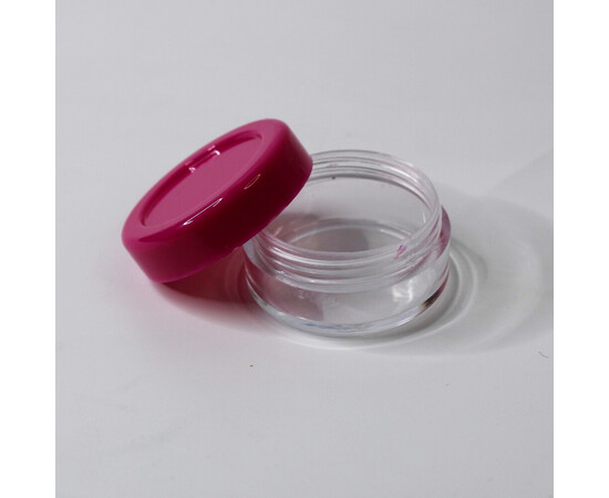 Зображення 7 Дорожній набір ємностей для косметики та парфумерії №2422, 5 предметів, маліновий