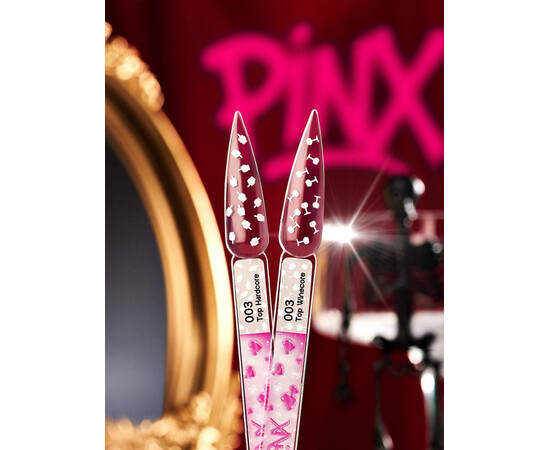 Изображение 2 Top глянцевый с блестками Pinx Top Winecore 003 прозрачный, 8 мл, Объем (мл, г): 8, Цвет: 003