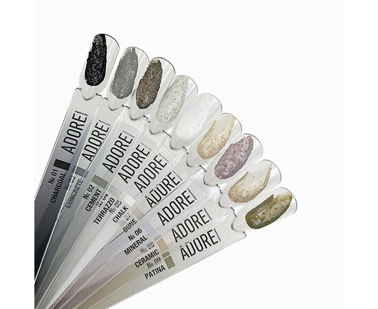 Зображення 5 Гель-паста Adore Professional Clay Gel 06 Mineral без липкого шару сіро-рожевий, 5 мл, Об'єм (мл, г): 5, Колір: 06