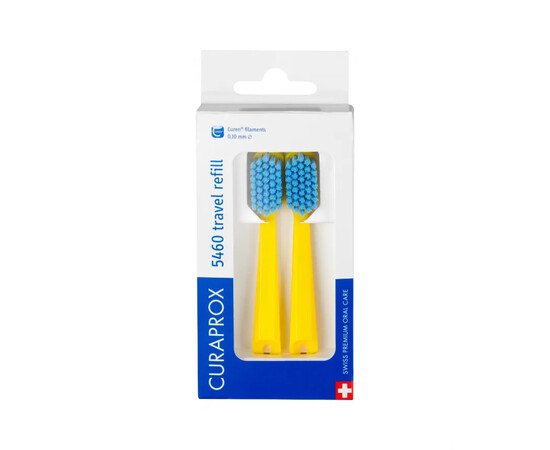 Зображення 2 Дорожній набір запасних щіток Curaprox для CS 5460, Yellow 2 шт