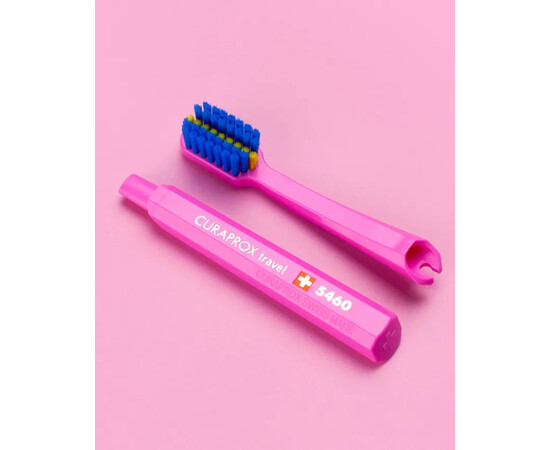 Зображення 4 Дорожній набір запасних щіток для брекетів Curaprox Travel Refill CS 5460 Ortho, Pink 2 шт