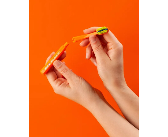 Зображення 3 Дорожній набір запасних щіток для брекетів Curaprox Travel Refill CS 5460 Ortho, Orange 2 шт