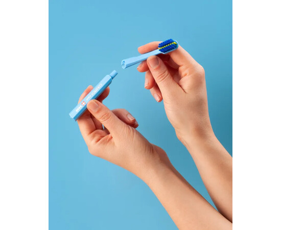 Изображение 3 Дорожный набор запасных щеток для брекетов Curaprox Travel Refill CS 5460 Ortho, Blue 2 шт