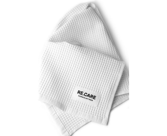 Зображення 2 Натуральний вафельний рушник для обличчя RE.CARE Pure Waffle, 40х60 см