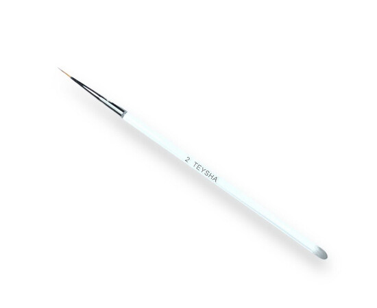 Изображение 3 Кисть для маникюра Teysha Лайнер №2 прозрачный, Количество в упаковке (шт): 1, Размер кисточки: 2