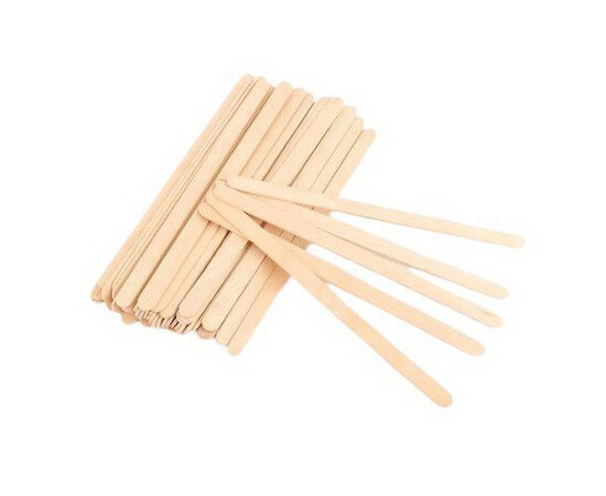 Зображення 3 Шпатель дерев'яний вузький Teysha (140*6мм), 100 шт