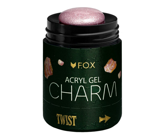 Зображення 2 Акригель для моделювання F.O.X Acryl gel Charm 011 Aventurine, 20 мл, Об'єм (мл, г): 20, Колір: 011