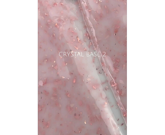 Изображение 2 Камуфлирующая база V.Avdeeva Crystal Base 02 белая с розовой поталью, 20 мл., Объем (мл, г): 20, Цвет: 02