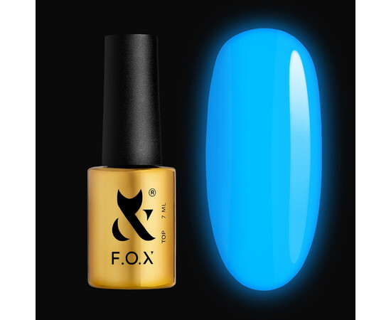 Зображення 2 Люмінесцентний топ F.O.X Luminous Top Blue, 7 мл, Об'єм (мл, г): 7, Колір: Blue