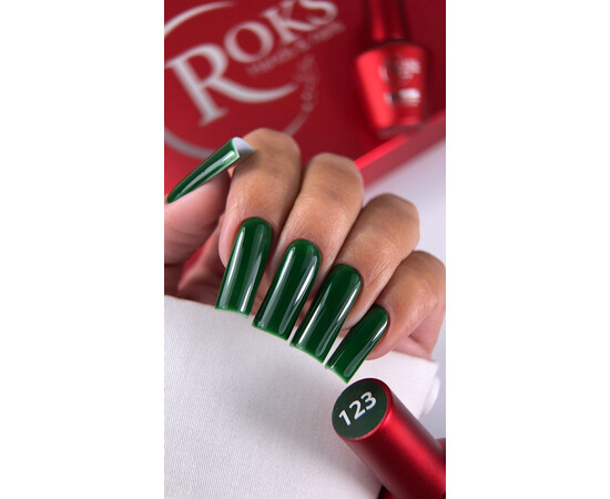 Зображення 2 Гель-лак без ТРО Roks 123, 6 мл, Об'єм (мл, г): 6, Колір: 123