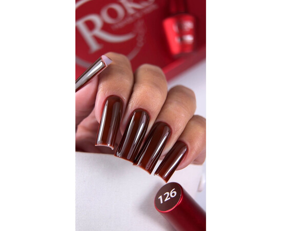 Зображення 2 Гель-лак без ТРО Roks 126, 6 мл, Об'єм (мл, г): 6, Колір: 126