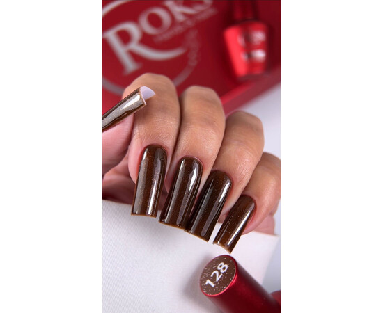 Изображение 2 Гель-лак без ТРО Roks 128, 6 мл, Объем (мл, г): 6, Цвет: 128