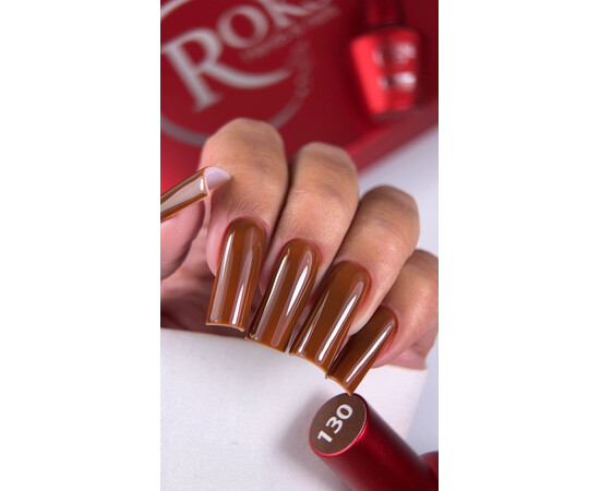 Изображение 2 Гель-лак без ТРО Roks 130, 6 мл, Объем (мл, г): 6, Цвет: 130