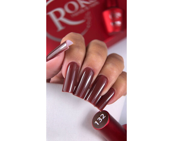 Зображення 2 Гель-лак без ТРО Roks 132, 6 мл, Об'єм (мл, г): 6, Колір: 132
