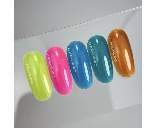 Изображение 2 Nails of the Day Color Top Vitrage 13 – полупрозрачный глубокий морской синий витраж, 10 мл, Объем (мл, г): 10, Цвет: 13
