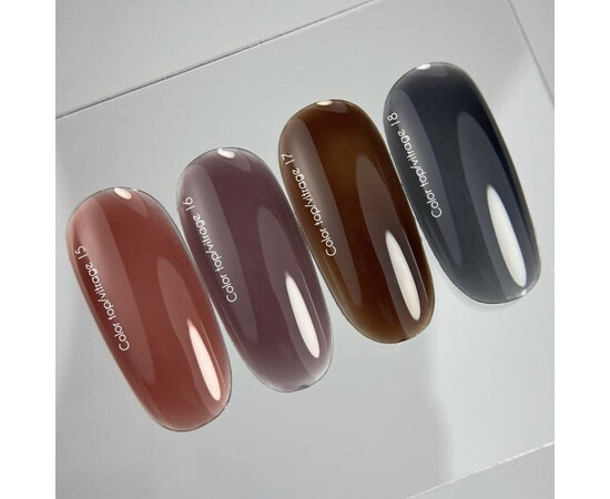 Изображение 3 Nails of the Day Color Vitrage 16 – полупрозрачный припыленный сливовый витраж, 10 мл., Объем (мл, г): 10, Цвет: 16