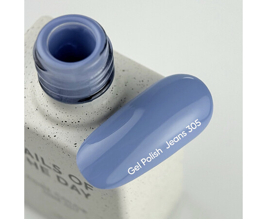 Изображение 2 Nails of the Day Gel polish Jeans – джинсовый гель-лак, перекрывающийся в один слой, 10 мл, Объем (мл, г): 10, Цвет: 305 Jeans