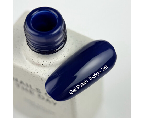 Изображение 2 Nails of the Day Gel polish Indigo – темно-синий гель-лак, перекрывающийся в один слой, 10 мл, Объем (мл, г): 10, Цвет: 261 Indigo