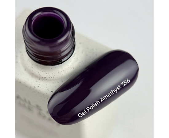 Зображення 2 Nails of the Day Gel polish Amethyst – темно-фіолетовий гель-лак, що перекривається в один шар, 10 мл, Об'єм (мл, г): 10, Колір: 356 Amethyst
