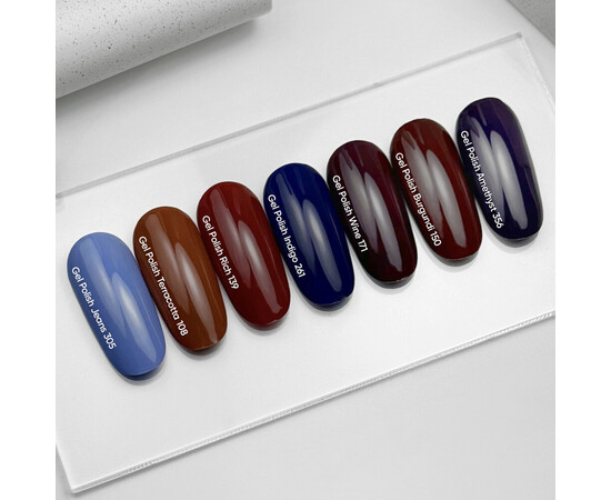 Зображення 7 Nails of the Day Gel polish Amethyst – темно-фіолетовий гель-лак, що перекривається в один шар, 10 мл, Об'єм (мл, г): 10, Колір: 356 Amethyst