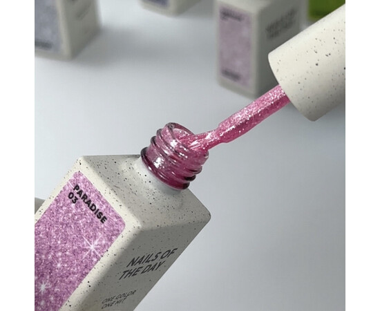 Зображення 2 Nails of the Day Gel polish Paradise 03 – яскраво-рожевий гель-лак для нігтів, що перекриває в один шар, 10 мл, Об'єм (мл, г): 10, Колір: 03