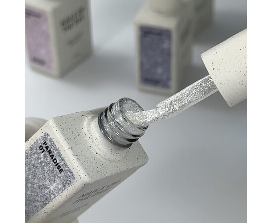 Изображение 2 Nails of the Day Gel polish Paradise 01 – серебристый гель-лак для ногтей, перекрывающий в один слой, 10 мл, Объем (мл, г): 10, Цвет: 01