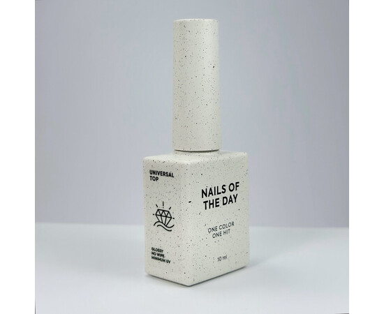 Зображення 2 Nails of the Day Universal Top – глянцевий топ без липкого шару з мінімальним вмістом уф-фільтрів, 10 мл, Об'єм (мл, г): 10
