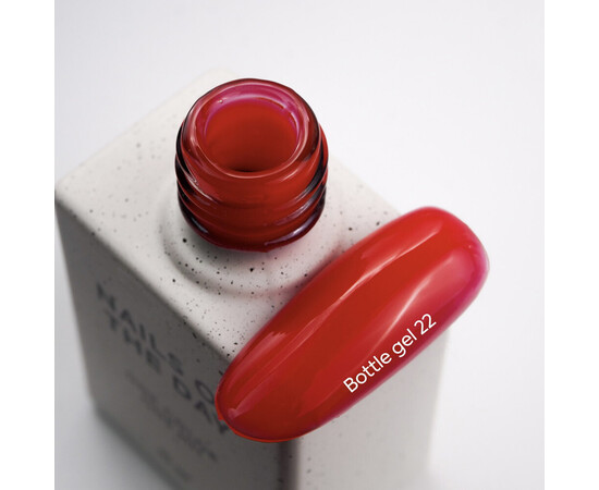 Зображення 2 Nails of the Day Bottle gel 22 – червоний надміцний гель для укріплення нігтів, 10 мл, Об'єм (мл, г): 10, Колір: 22