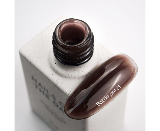 Зображення 2 Nails of the Day Bottle gel 21 – коричневий надміцний гель для укріплення нігтів, 10 мл, Об'єм (мл, г): 10, Колір: 21