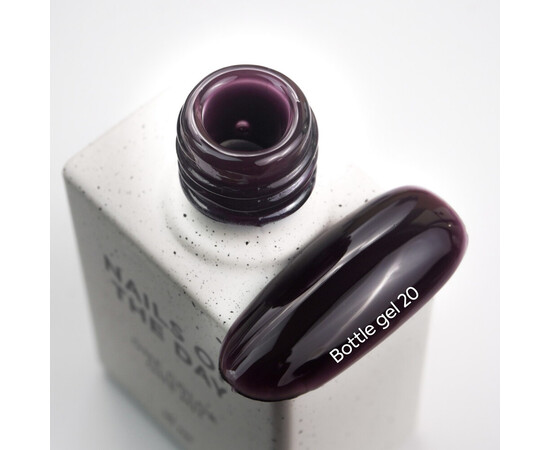 Изображение 2 Nails of the Day Bottle gel 20 – коричневый с фиолетовым подтоном сверхпрочный гель для укрепления ногтей, 10 мл, Объем (мл, г): 10, Цвет: 20