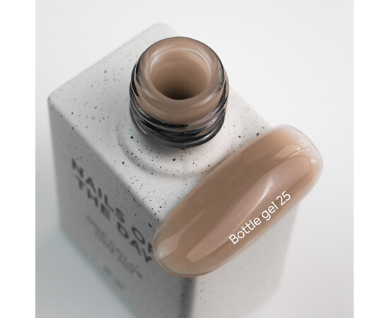 Изображение 2 Nails of the Day Bottle gel 25 – холодный бежевый сверхпрочный гель для укрепления ногтей, 10 мл., Объем (мл, г): 10, Цвет: 25