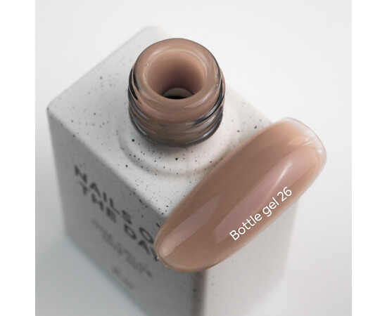 Изображение 2 Nails of the Day Bottle gel 26 – теплый бежевый сверхпрочный гель для укрепления ногтей, 10 мл, Объем (мл, г): 10, Цвет: 26