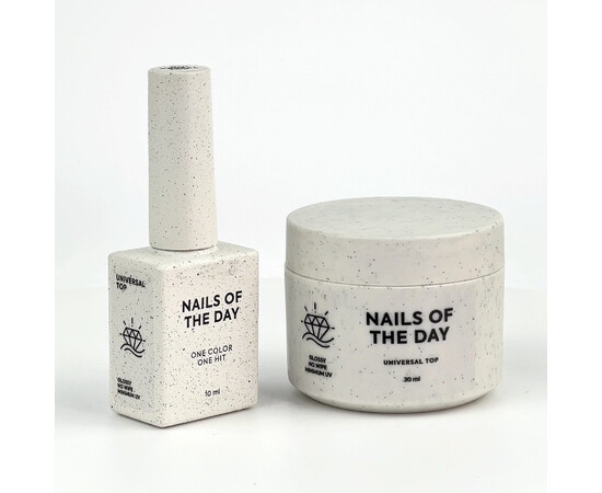 Изображение 2 Nails of the Day Universal Top – глянцевый топ без липкого слоя с минимальным содержанием ультрафиолетовых фильтров, 30 мл., Объем (мл, г): 30