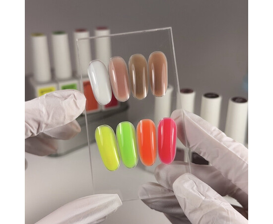 Изображение 4 Nails of the Day Bottle gel 29 – неоновый оранжевый сверхпрочный гель для укрепления ногтей, 10 мл., Объем (мл, г): 10, Цвет: 29