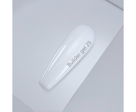 Зображення 2 Nails of the Day Builder Gel 25 – насичений білий гель для нарощування нігтів, 15 мл, Об'єм (мл, г): 15, Колір: 25