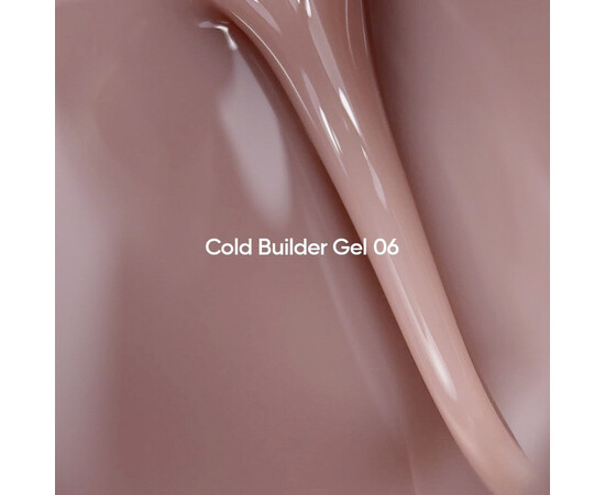 Зображення 2 Nails of the Day Cold Builder gel 06 – теплий нюдовий гель для нарощування нігтів, 15 мл, Об'єм (мл, г): 15, Колір: 06