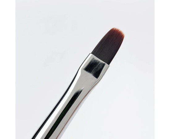 Изображение 3 Кисточка для выкладки геля плоский овал 9 мм.