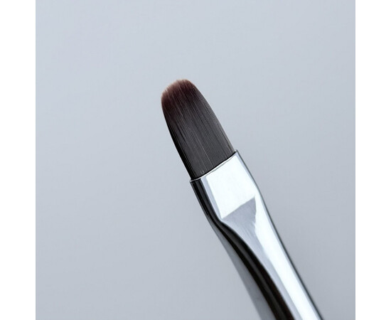 Изображение 5 Кисточка для выкладки геля плоский овал 9 мм.