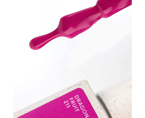 Изображение 5 Nails of the Day Gel polish Dragonfruit – пурпурно-розовый гель-лак, перекрывающийся в один слой, 10 мл, Объем (мл, г): 10, Цвет: 211 Dragonfruit