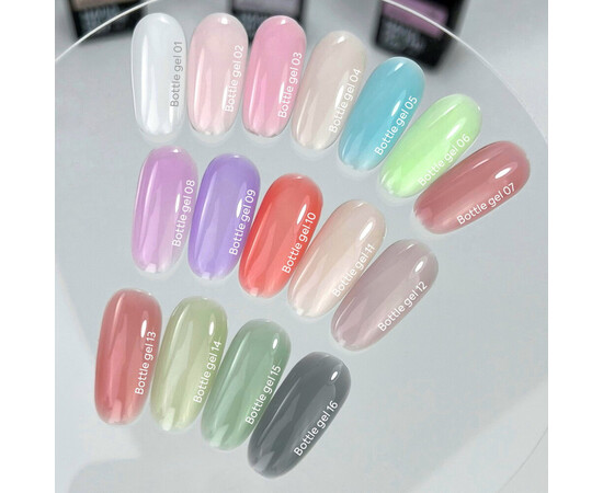 Изображение 3 Nails of the Day Bottle gel 16 – серый гель для укрепления ногтей, 30 мл, Объем (мл, г): 30, Цвет: 16