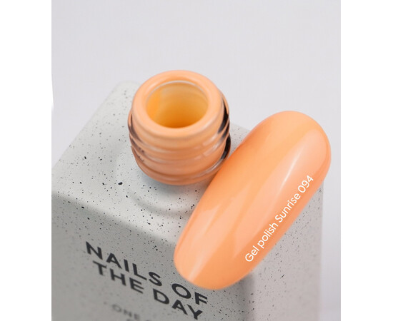 Изображение 2 Nails of the Day Gel polish Sunrise – теплый оранжевый гель-лак для ногтей, перекрывающий в один слой, 10 мл, Объем (мл, г): 10, Цвет: 094 Sunrise