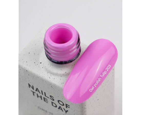Изображение 2 Nails of the Day Gel polish Tulip – холодный розовый гель-лак для ногтей, перекрывающий в один слой, 10 мл., Объем (мл, г): 10, Цвет: 203 Tulip
