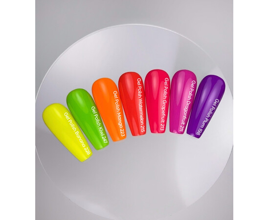 Изображение 5 Nails of the Day Gel polish Kiwi – неоново-зеленый гель-лак, перекрывающийся в один слой, 10 мл, Объем (мл, г): 10, Цвет: 247 Kiwi