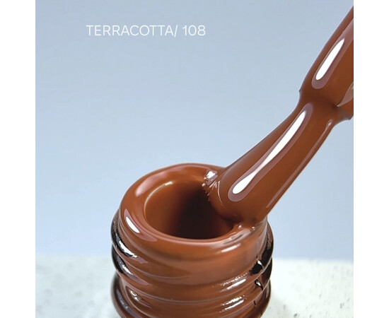 Изображение 6 Nails of the Day Gel polish Terracotta – терракотовый (кирпичный) гель-лак, перекрывающийся в один слой, 10 мл, Объем (мл, г): 10, Цвет: 108 Terracotta