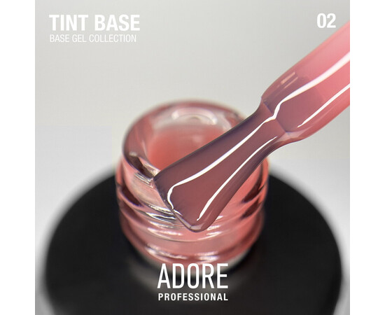Зображення 7 Напівпрозора кольорова база Adore Tint Base 02 трояндовий рум’янець, 15 мл, Об'єм (мл, г): 15, Колір: 02