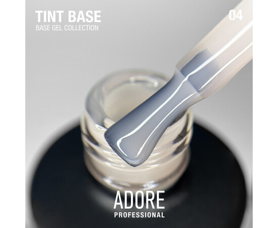 Изображение 6 Полупрозрачная цветная база Adore Tint Base 04 молочно-розовый бежевый, 15 мл, Объем (мл, г): 15, Цвет: 04