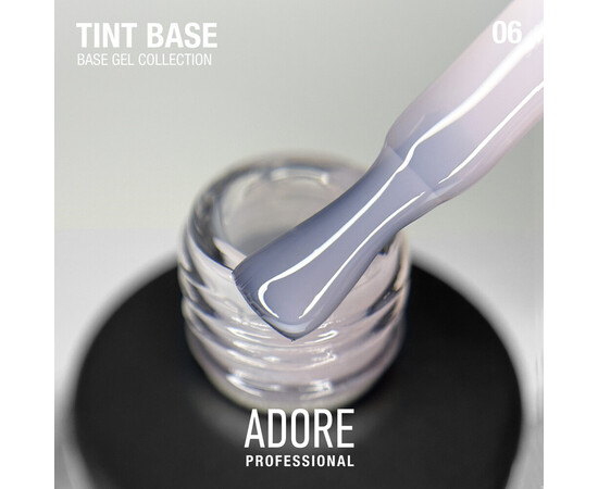 Зображення 5 Напівпрозора кольорова база Adore Tint Base 06 світло-бузковий нюд, 15 мл, Об'єм (мл, г): 15, Колір: 06